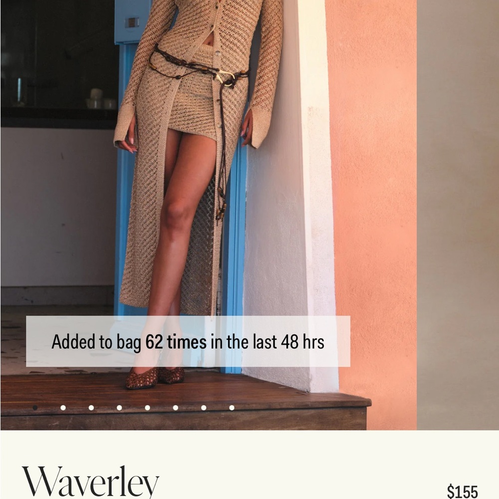 Chic Tan Knit Two-Piece Set